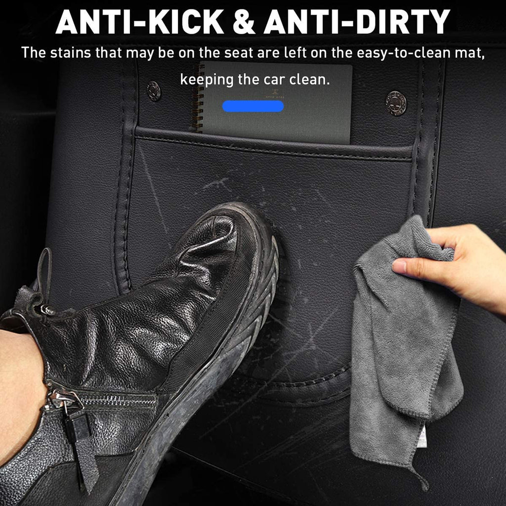 Seat Back Kick Protector for Model 3/Y | Storage Pockets | Easy Clean | TESERY